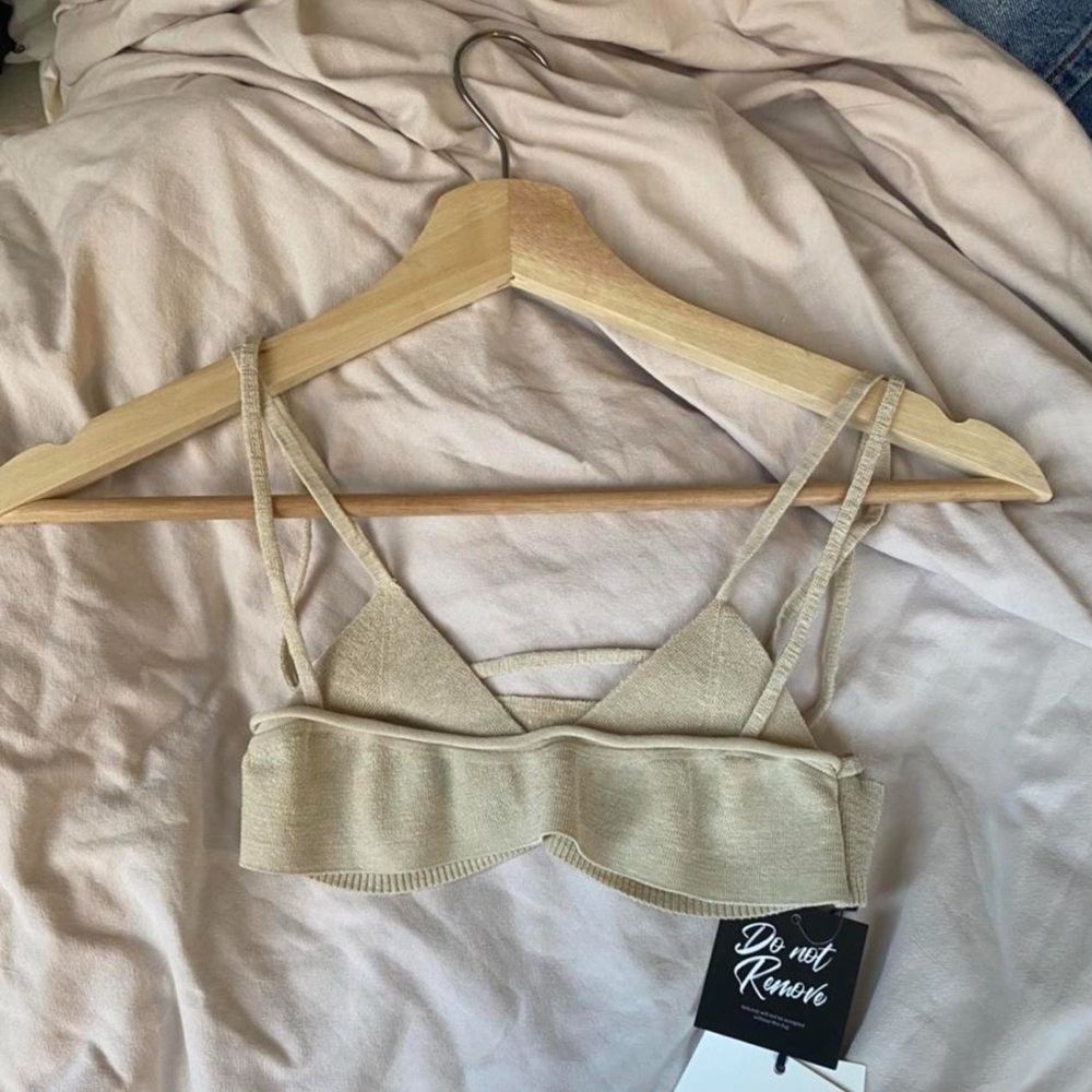 Jacquemus Le Bandeau Novio double layered bra top XXS